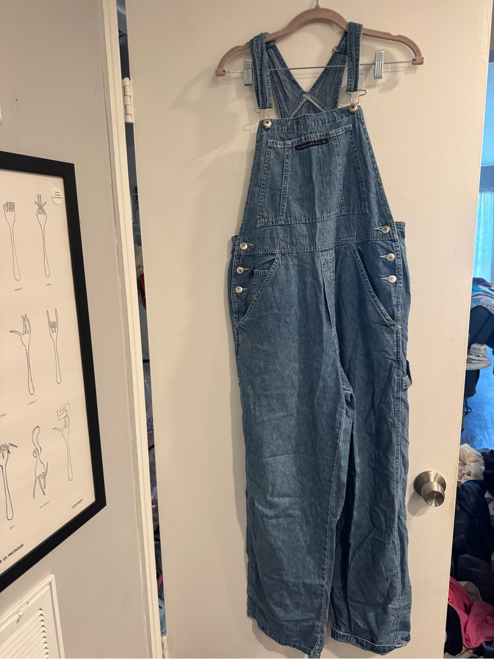 Vintage 90s Old Navy Blue Jeans Denim Overalls Women’s Medium Y2K
